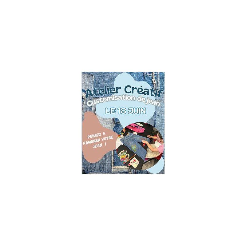 Atelier Customisation- 18 juin 2025 de 14h à 15h