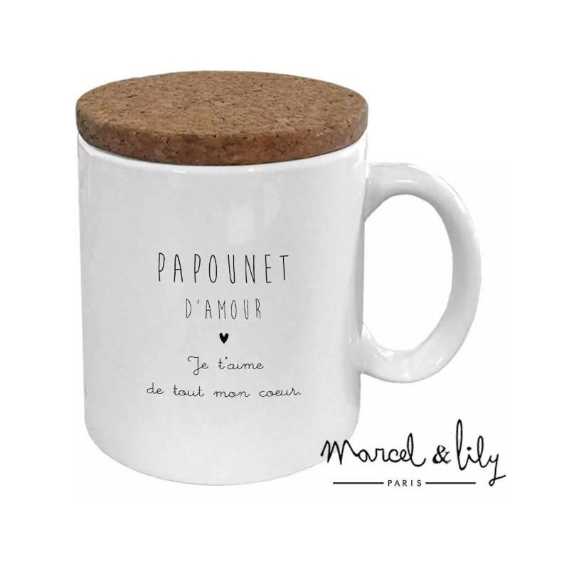 MUG Papounet avec son couvercle en liège