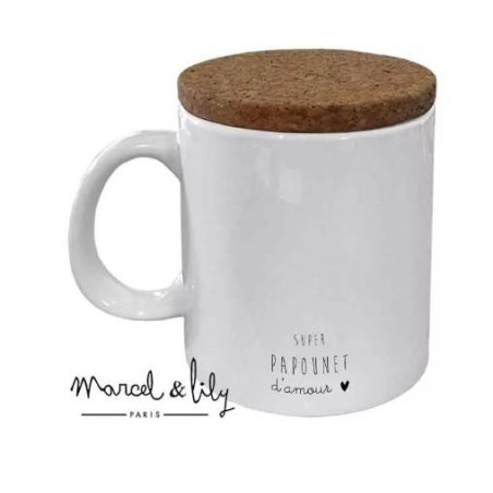 MUG Papounet avec son couvercle en liège