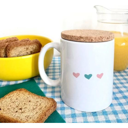 Mug Pop avec son couvercle en liège Maîtresse