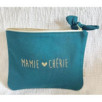 Pochette Mamie Chérie Bleu Paon