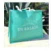Sac Cabas en jute vert menthe - Maîtresse en Balade -