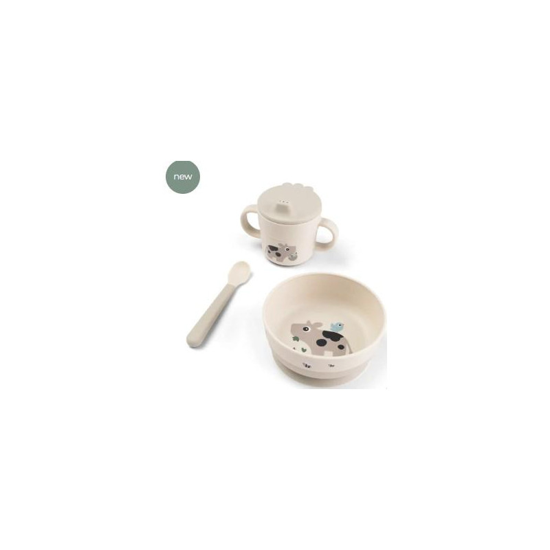 Foodie coffret premier repas ventouse Tiny farm Sable