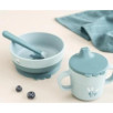 Foodie coffret premier repas ventouse - Elphee - Bleu