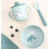Foodie coffret premier repas ventouse - Elphee - Bleu