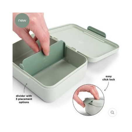 Boîte à goûter avec séparateur Playground Vert