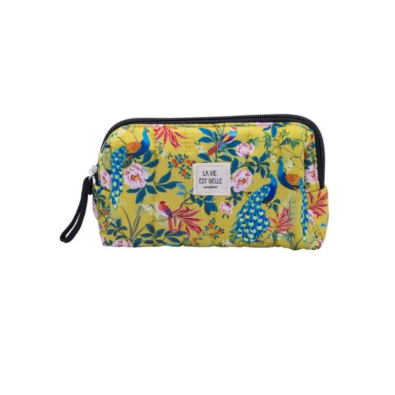 PETITE TROUSSE MATELASSEE PAONS EXOTIQUES