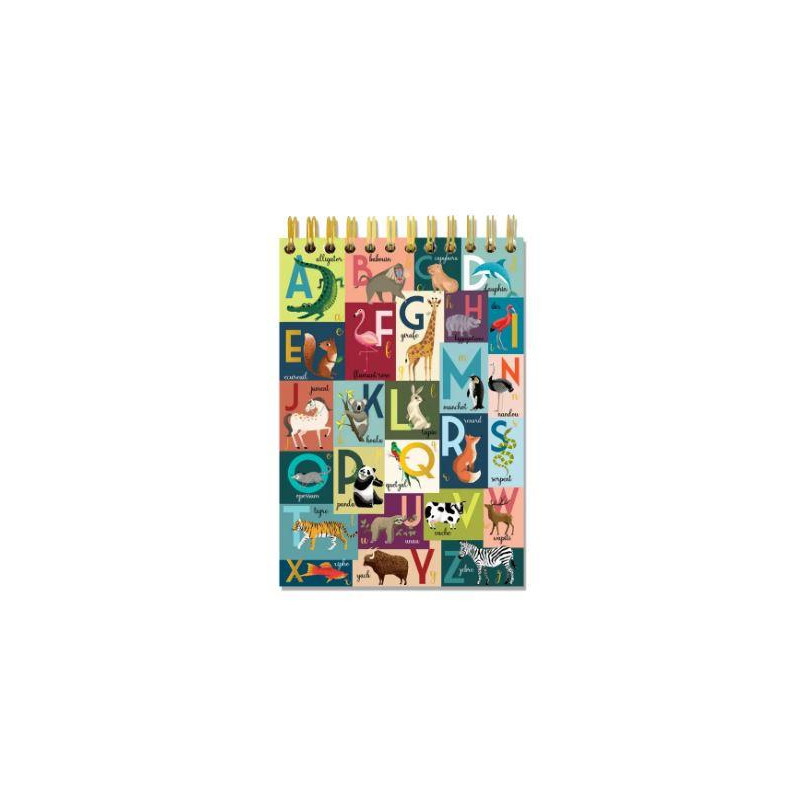 CARNET DE DESSIN SPIRALES A5 ANIMALPHABET