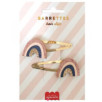 Barrettes cheveux - Arc-en-ciel