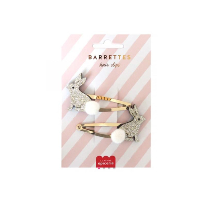 Barrettes cheveux - Lapins