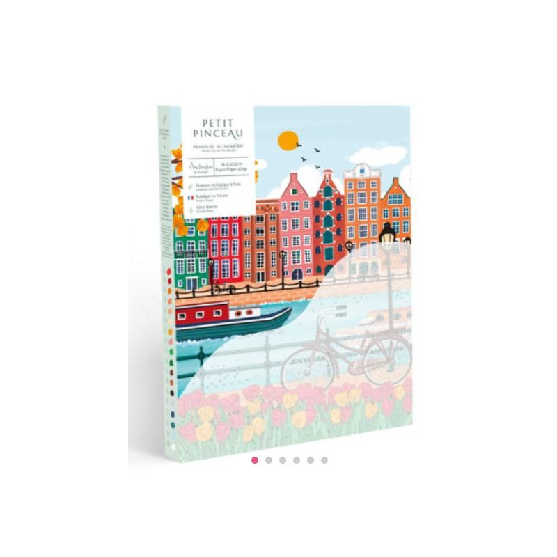 Coffret peinture au numéro - Amsterdam par Nidhi Kachhadiya
