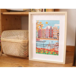 Coffret peinture au numéro - Amsterdam par Nidhi Kachhadiya