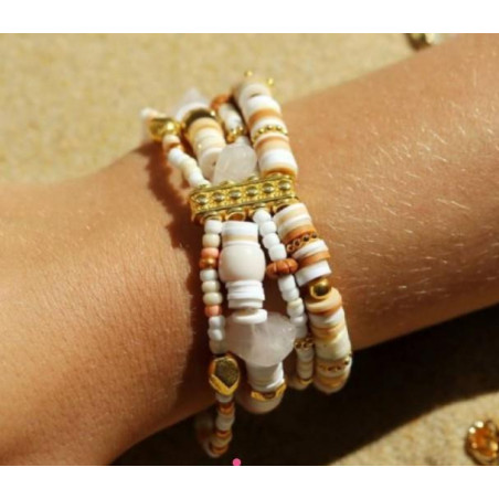 Mélange de perles heishi et de breloques - Abu Dhabi