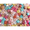 Pot perles lettres – Couleurs chaudes