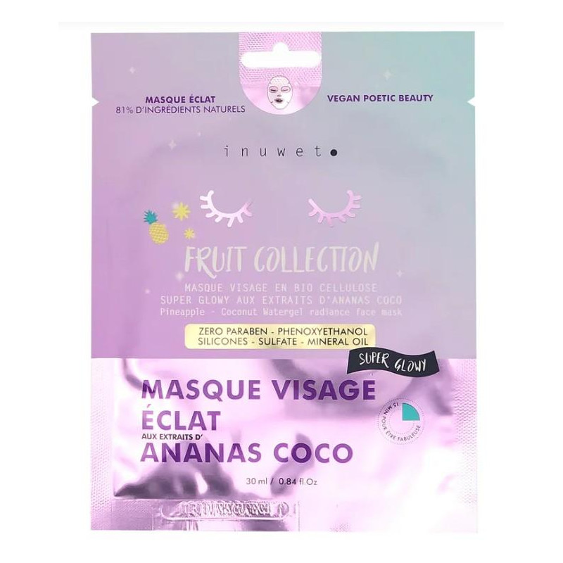 MASQUE VISAGE ECLAT ANANAS COCO BIO CELLULOSE