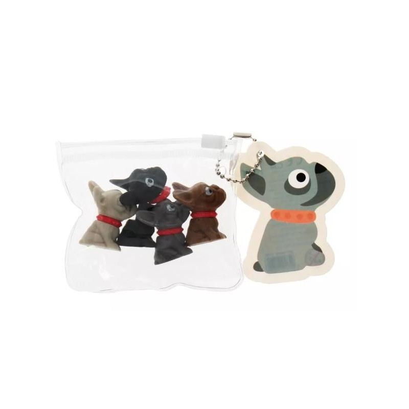 Gommes (lot de 4) - Chiens