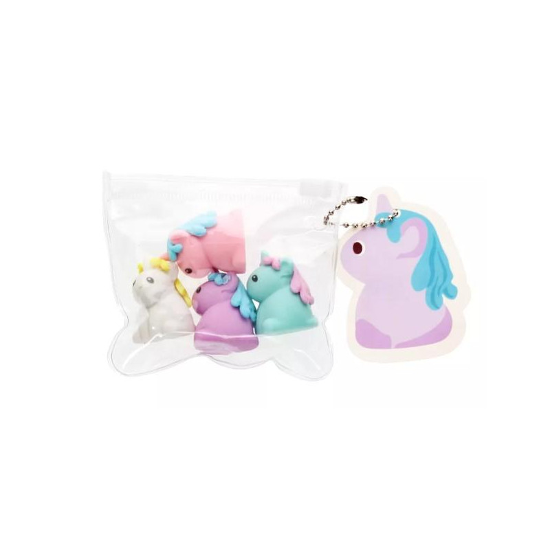 Gommes (lot de 4) - Licornes
