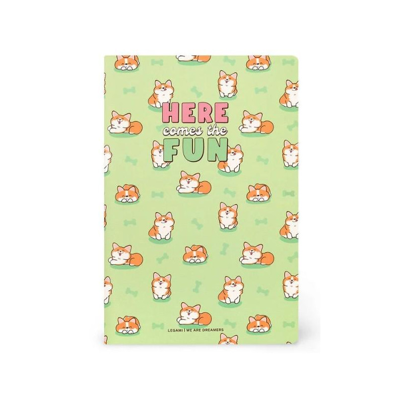 CARNET LIGNÉ MEDIUM CORGI