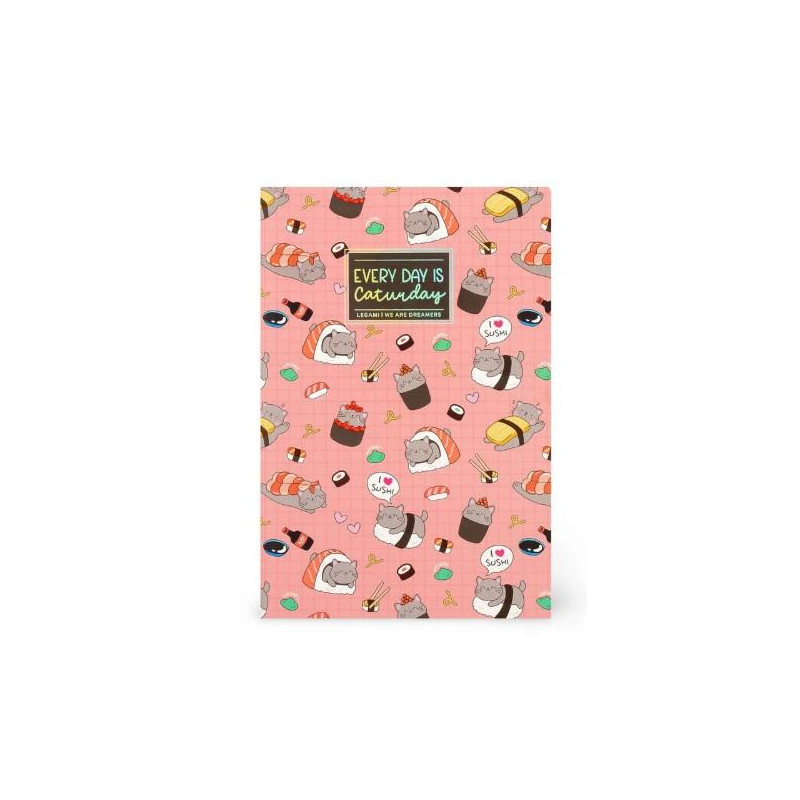 CARNET LIGNÉ SMALL SUSHI CAT