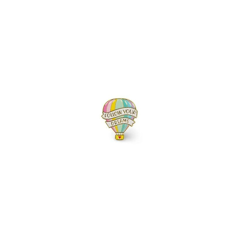 BROCHE EN MÉTAL ÉMAILLÉ AIR BALLOON