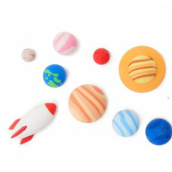 SET DE 9 GOMMES - SYSTEME SOLAIRE