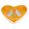 Coupelle à bijoux en bois en forme de coeur - Léopards