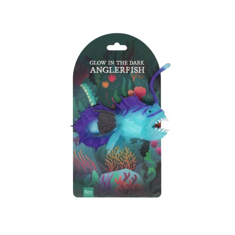 Jouet spongieux phosphorescent - Poisson-pêcheur
