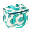 Sac à lunch isotherme - Turquoise sur blanc