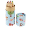 Tube de crayons de couleur - Créatures des bois