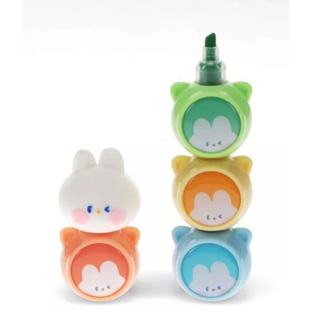 Lot de surligneurs empilables - Bunny