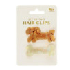 Pinces à cheveux (lot de 2) - Chien et os