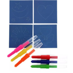 Stylos à souffler magiques aux couleurs de l'arc-en-ciel