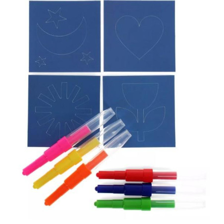 Stylos à souffler magiques aux couleurs de l'arc-en-ciel
