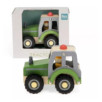 Véhicule à pousser en bois - Tracteur (vert)