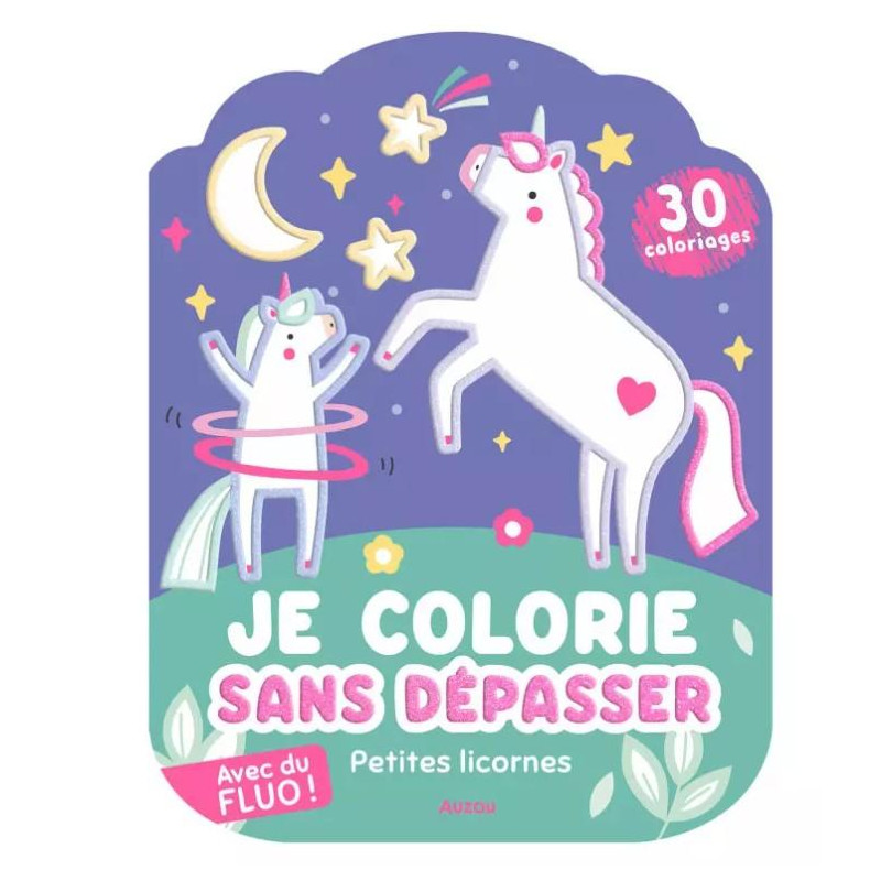 COLORIAGES FLUO - PETITE LICORNE