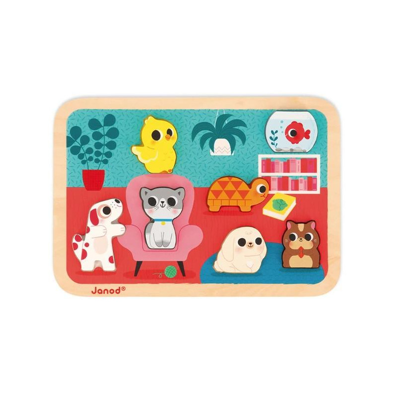 CHUNKY PUZZLE LES ANIMAUX FAMILIERS