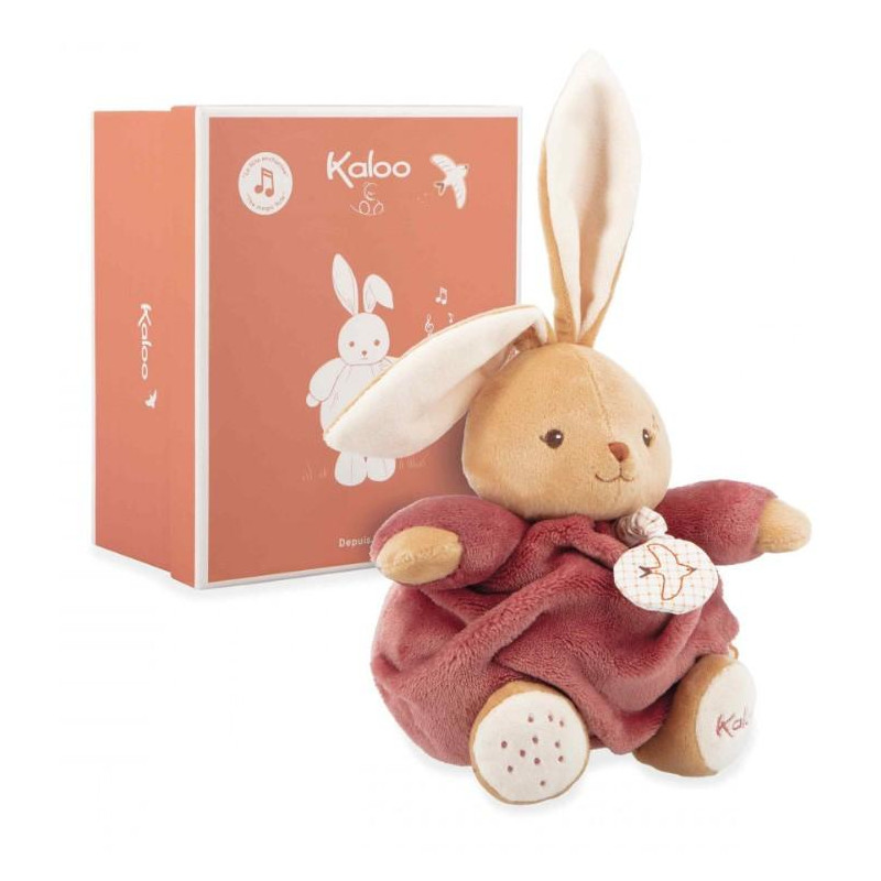 PATAPOUF LAPIN BORDEAUX 17CM MUSICAL