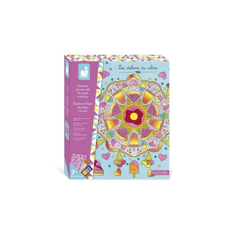 PEINTURE ARC-EN-CIEL MANDALAS