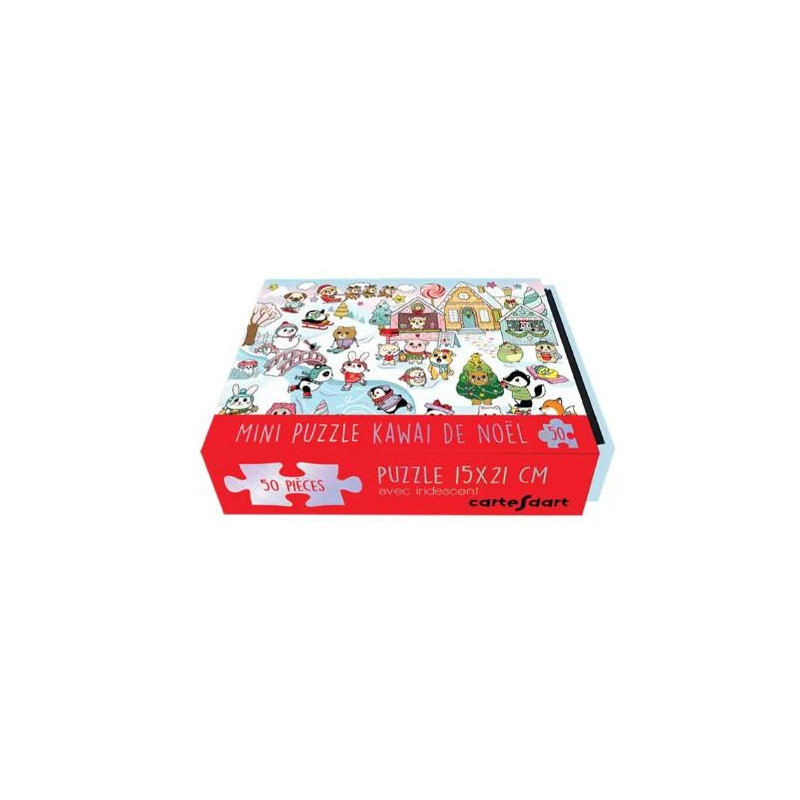 BOÎTE MINI PUZZLE Noël Kawa 50 pièces