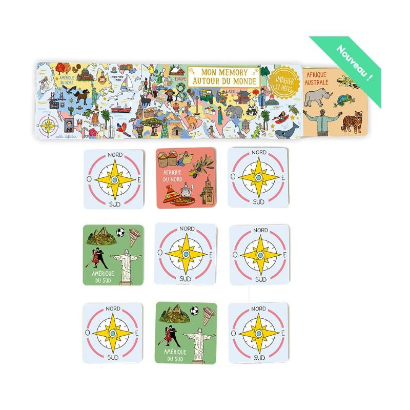 JEU MEMORY MAPPEMONDE