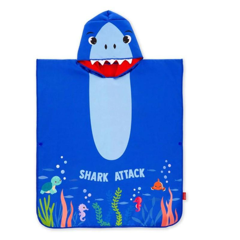 PONCHO ÉPONGE POUR ENFANT - REQUIN