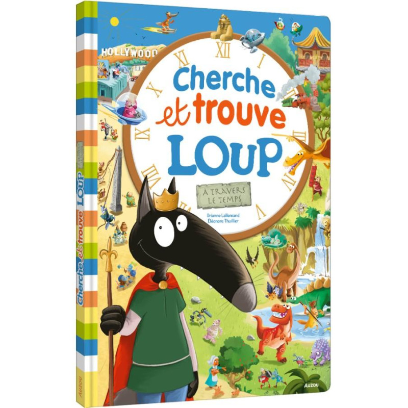 CHERCHE ET TROUVE GÉANT - LOUP - À TRAVERS LE TEMPS