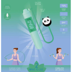 CORDE À SAUTER SANS FIL - PANDA
