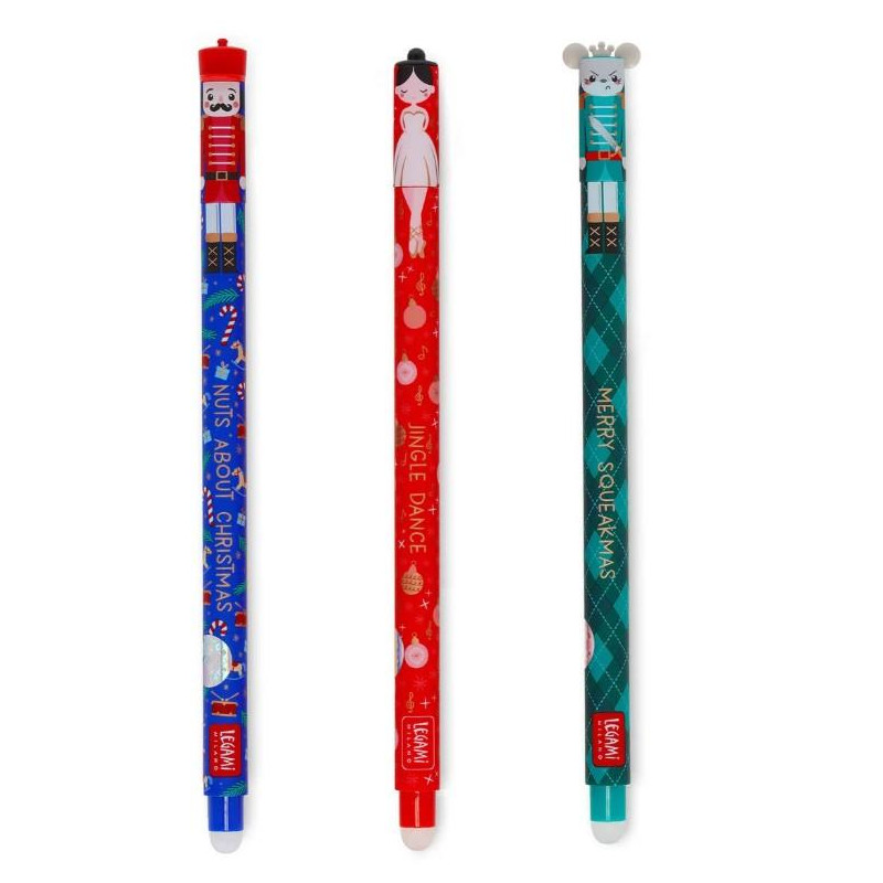 SET DE 3 STYLOS GEL EFFAÇABLE - CHRISTMAS 2025