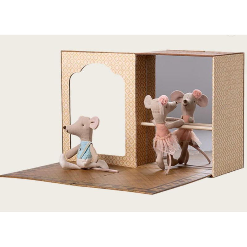 Studio de danse avec Petite sœur et Petit frère Souris