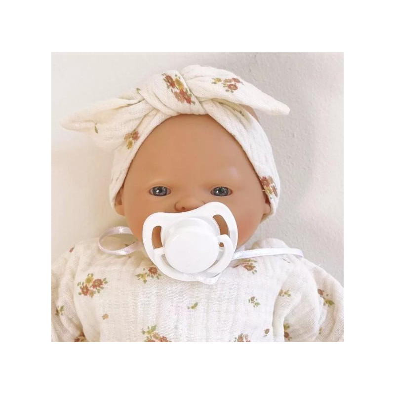 Poupée 26cm Nina BOBBLE flores rosa