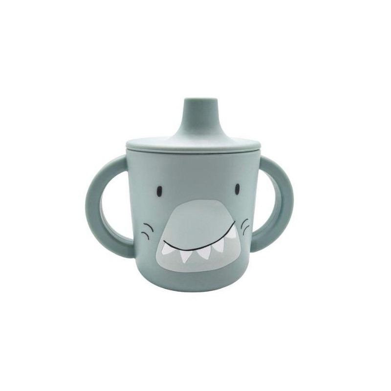 Tasse d'apprentissage en silicone - Requin