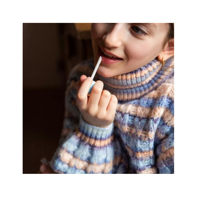 Gloss rose pailleté