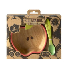 Pepa the Apple Vaisselle Enfant Bol & Cuillère