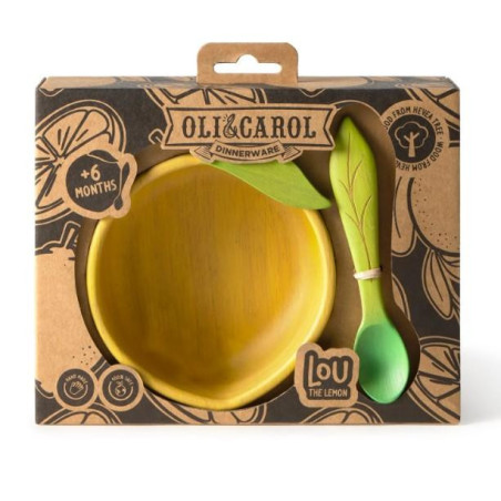 Lou The Lemon Vaisselle Enfant Bol & Cuillère